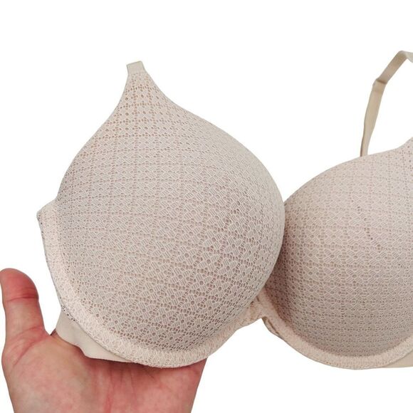 Victoria’s Secret ivory blush perfect shape padded push up bra 32D - Picture 3 of 6